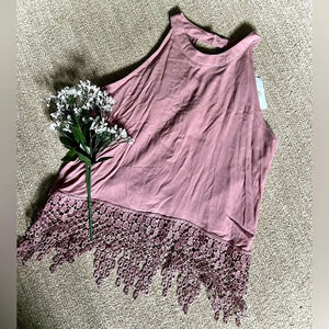Rue21 NWT Halter Lace Detail Tank Top - Small